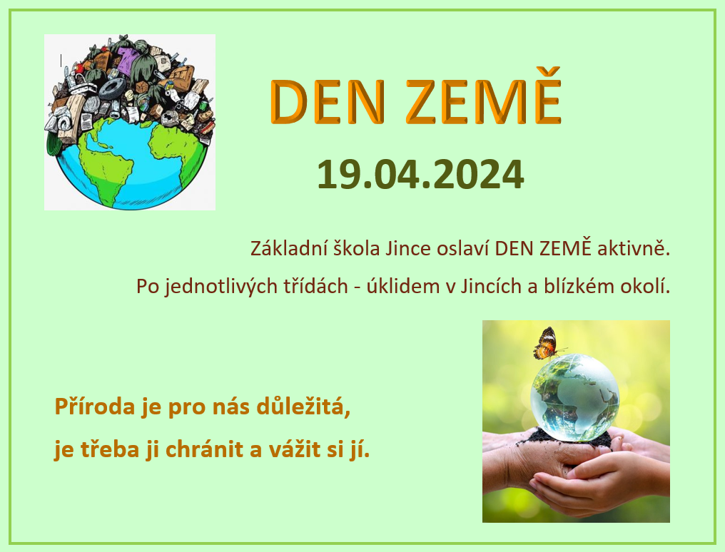 DEN ZEMĚ 19.04.2024